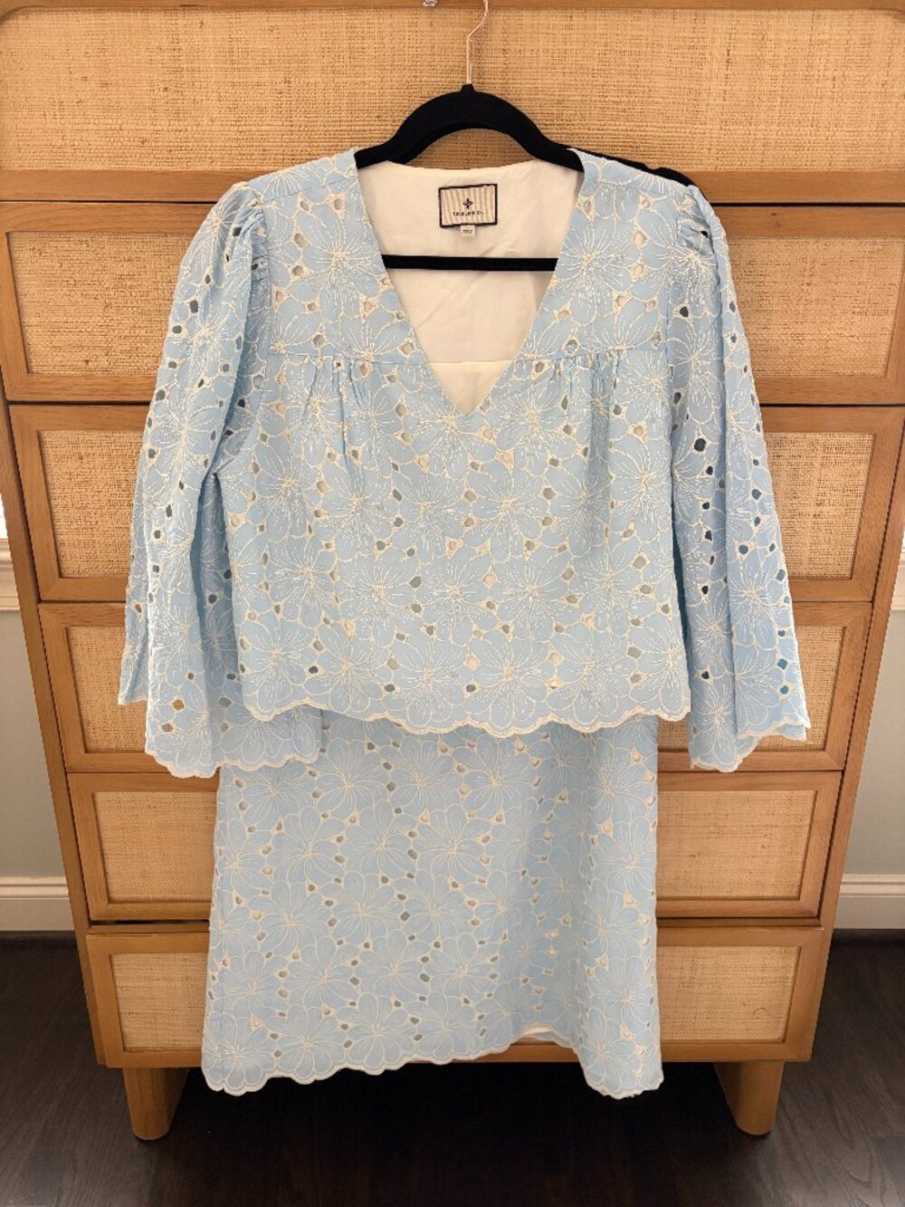 Tuckernuck Airy Blue Eyelet Silas Skirt